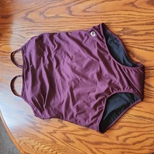 Bayleaf Athletic Training  UV Block One Piece Swimsuit